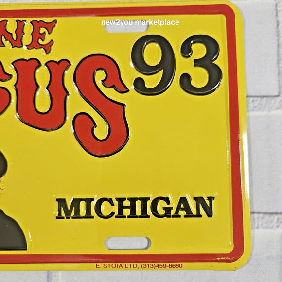 1993 Shrine Circus Detroit Michigan License Plate vintage collectible item - Picture 6 of 7